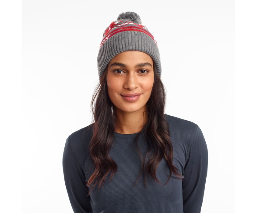 Saucony Rested Pom Beanies Dam Ljusgrå | Sverige 187ZUT